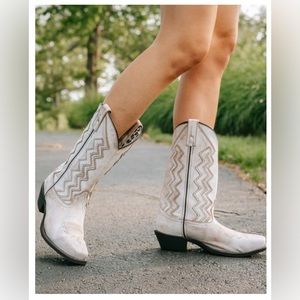 Laredo Women's Audrey Western Boots - White (Size 9.5)